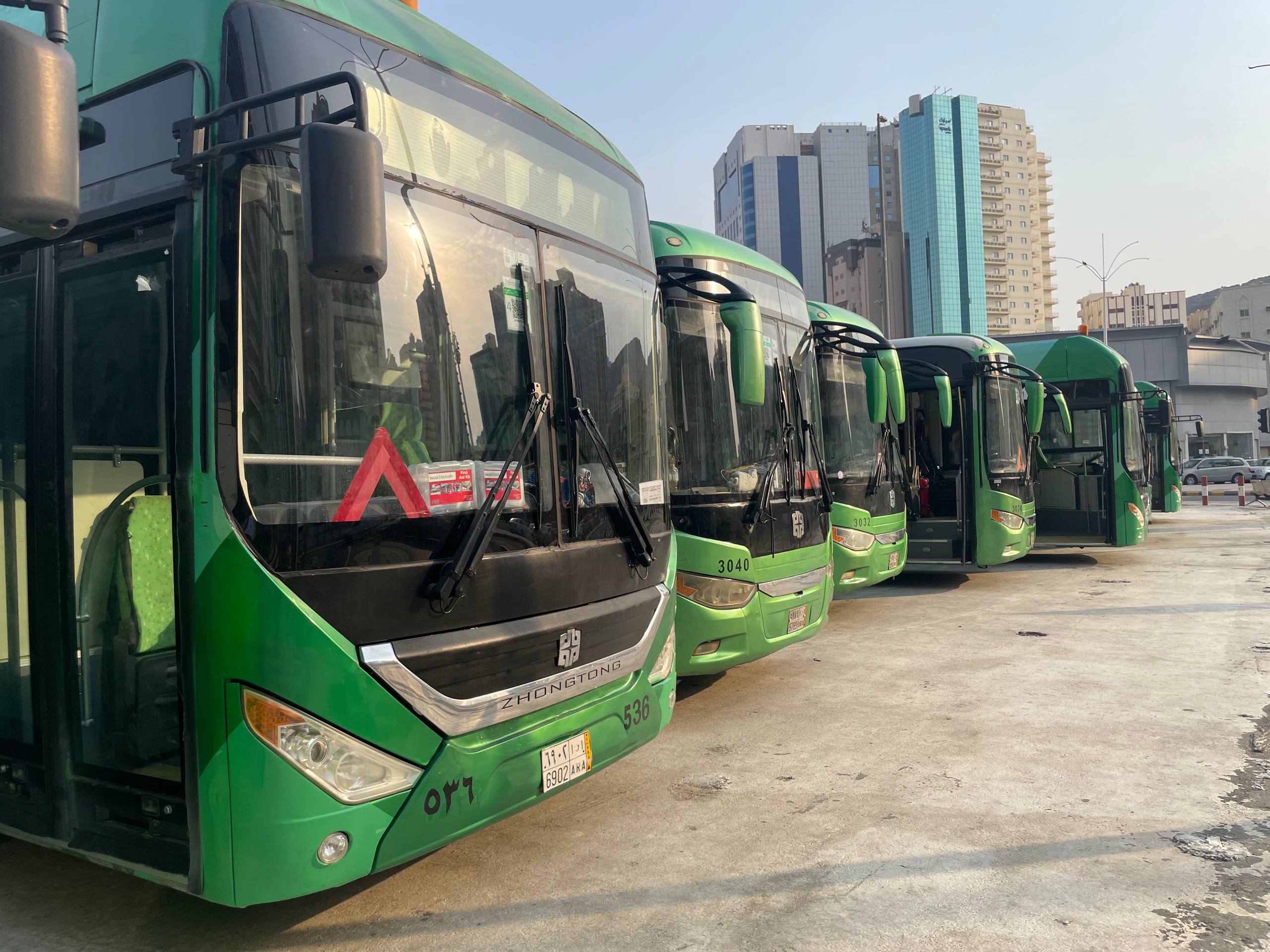 Bus Shalawat 24 Jam Siap Layani Jemaah Haji Indonesia di Makkah. (Foto/Kemenhaj).