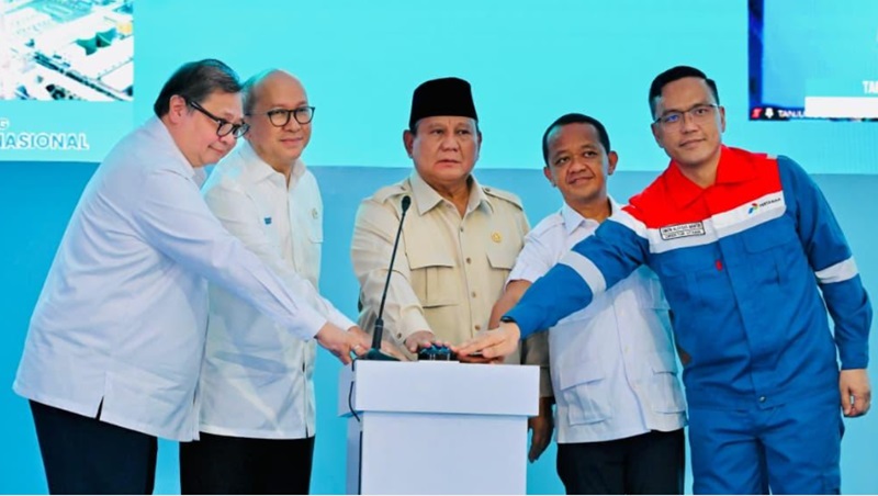 Presiden Prabowo dan pejabat lainnya (Foto/Setpres)
