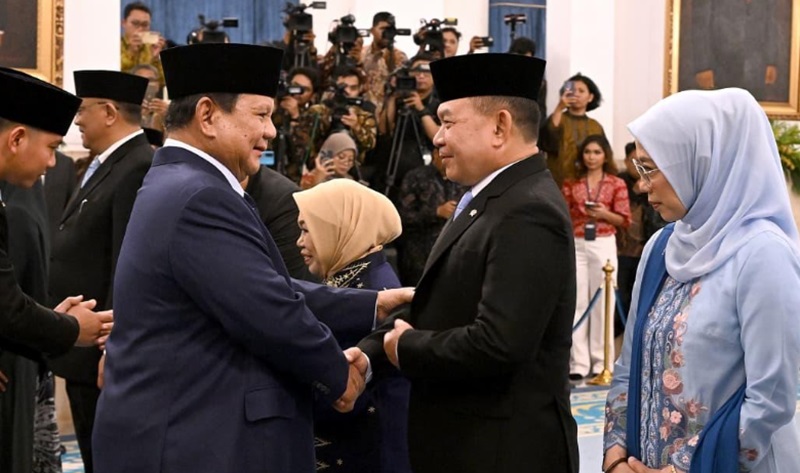 Dudung dilantik Presiden Prabowo Subianto jadi KSP. (Foto/Setpres)