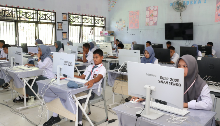 Siswa mengikuti tes kemampuan akademik. (Foto/dok Kemendikdasmen)