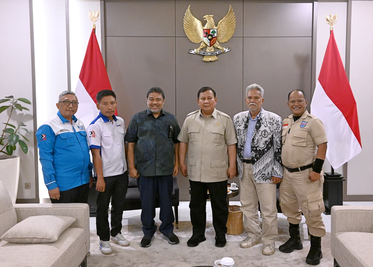 Presiden Prabowo Subianto terima KSPI dan Partai Buruh jelang May Day 2026. (BeritaNasional/KSPI)