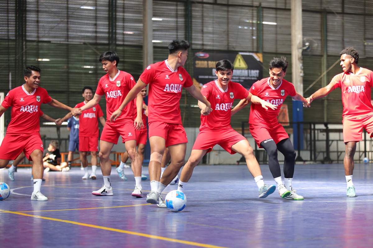 Timnas Futsal Indonesia saat berlatih. (Foto/FFI)