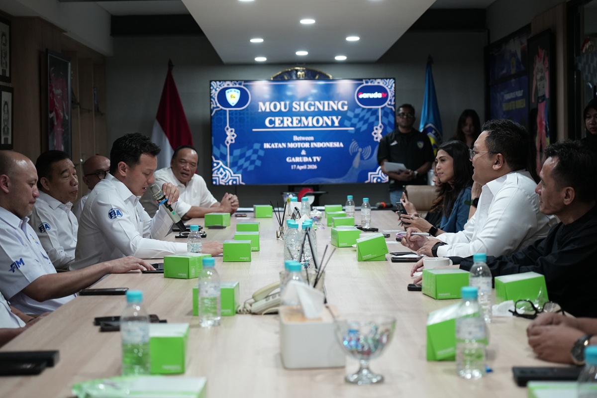Garuda TV dan Ikatan Motor Indonesia Jalin Kerja Sama Strategis Peliputan Balapan Kejurnas 2026. (Foto/Garuda TV).