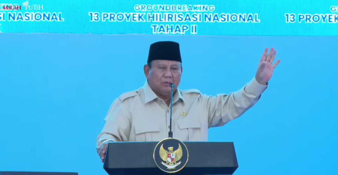Presiden Prabowo Subianto. (Foto/YouTube Setpres)