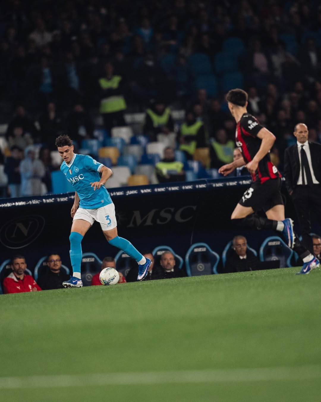 Laga Napoli vs AC Milan di Serie A Italia. (Foto/Instagram Napoli)