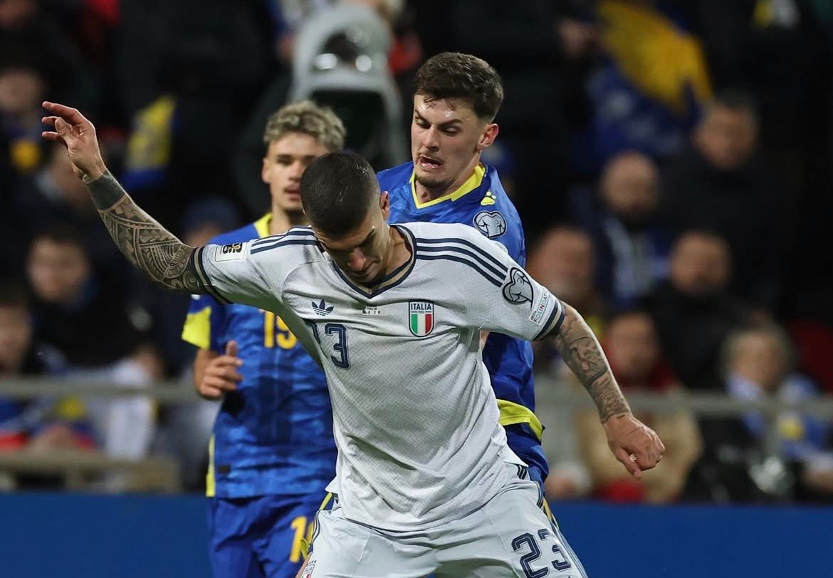 Pertandingan Playoff Piala Dunia Bosnia vs Italia. (Foto/instagram azzuri)