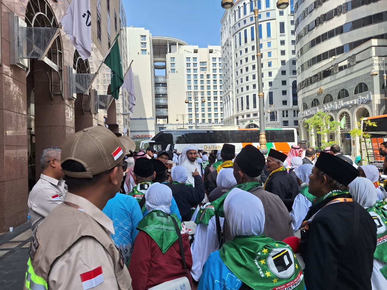 Jamaah Haji di Madinah. (Foto/Badan Komunikasi RI)