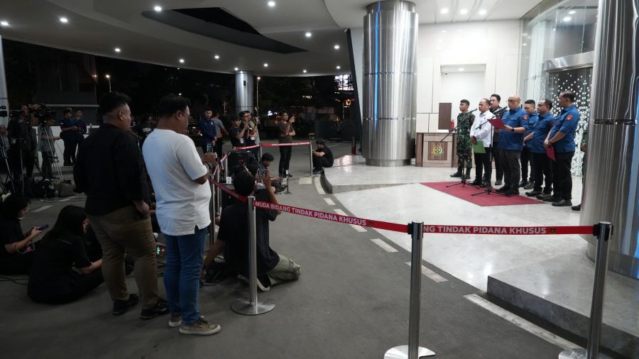 Suasana jumpa pers penetapan Kepala KSOP Rangga Ilung, Kalimantan Tengah, Handry Sulfia. (BeritaNasional/Bachtiarudin Alam)