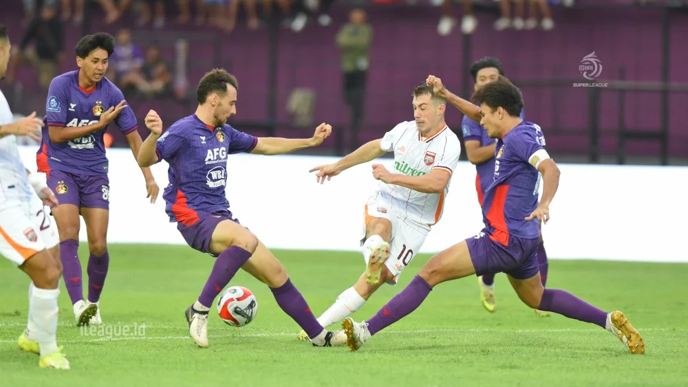 Pertandingan Persik vs Borneo FC. (Foto/i.league.id)