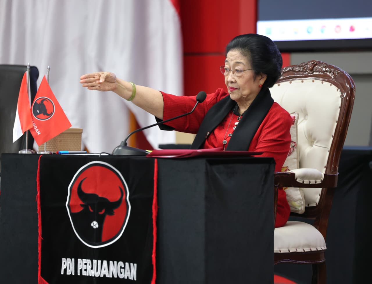 Ketum PDIP Megawati Soekarnoputri. (BeritaNasional/Bachtairudin Alam)