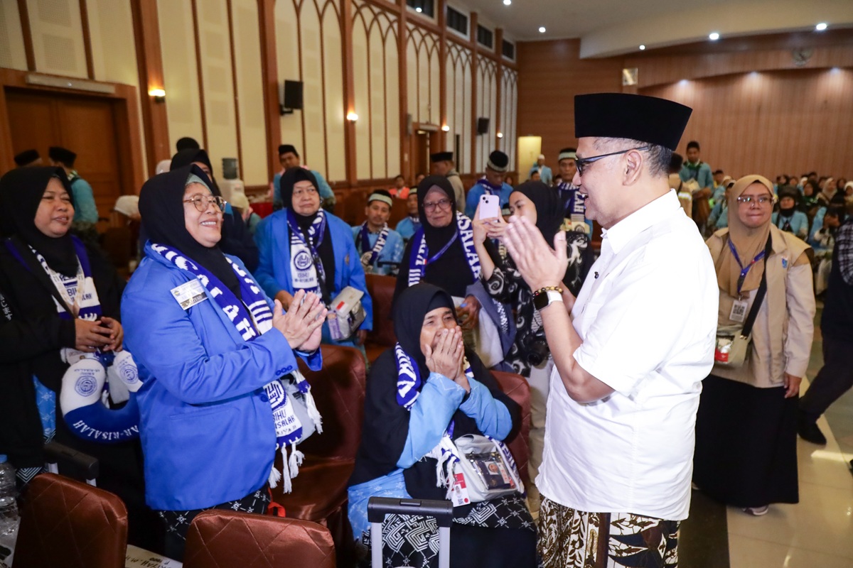 Kloter Pertama Haji 2026 Resmi Diberangkatkan dari Jakarta. (Foto/Kemenhaj)