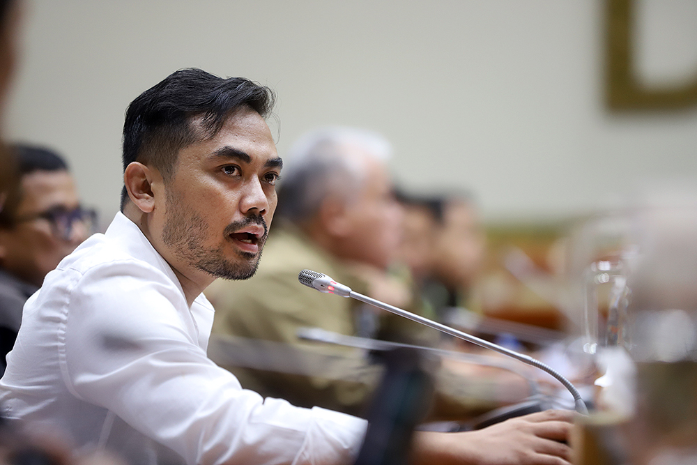 Komisi III DPR RI menggelar rapat dengan Kejaksaan Negeri Karo, Komisi Kejaksaan, dan Amsal Sitepu, untuk membahas polemik kasus  videografer Amsal Sitepu. (BeritaNasional/Elvis Sendouw)