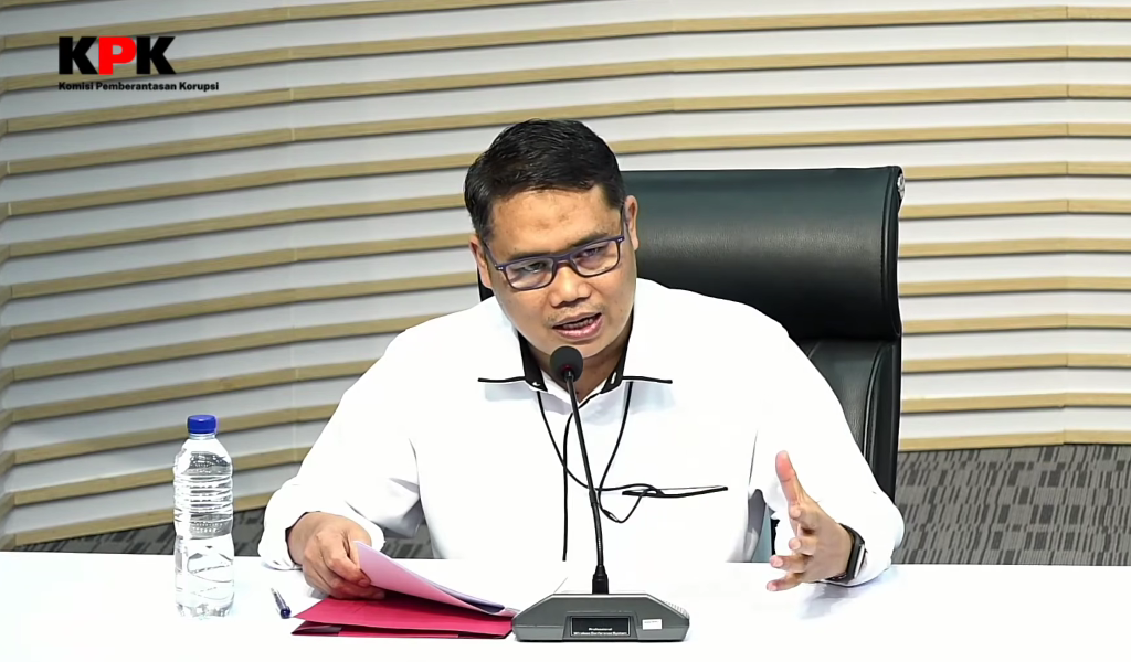 Deputi Penindakan dan Eksekusi KPK Asep Guntur Rahayu. (Foto/YouTube KPK)