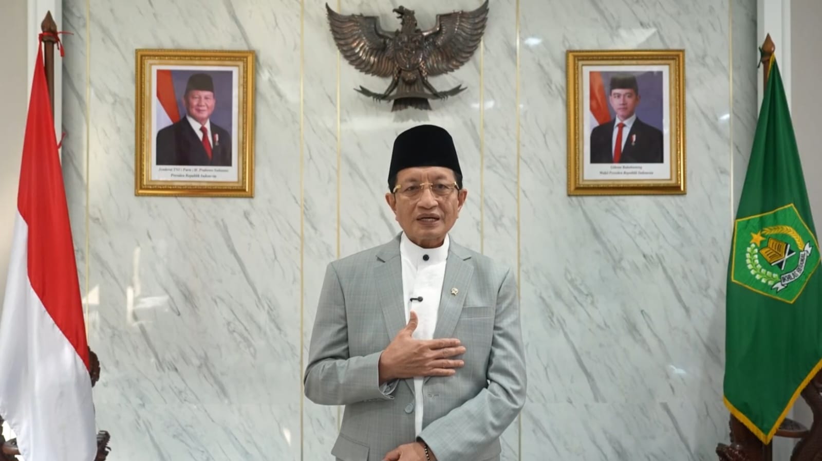 Menteri Agama (Menag) Nasaruddin Umar. (Foto/Kemenag RI)