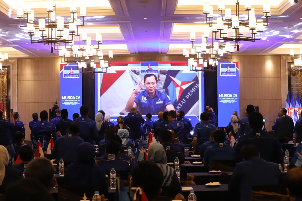 Musda Demokrat Jateng, AHY Tekankan Soliditas dan Kekuatan Menuju 2029. (Foto/demokrat)
