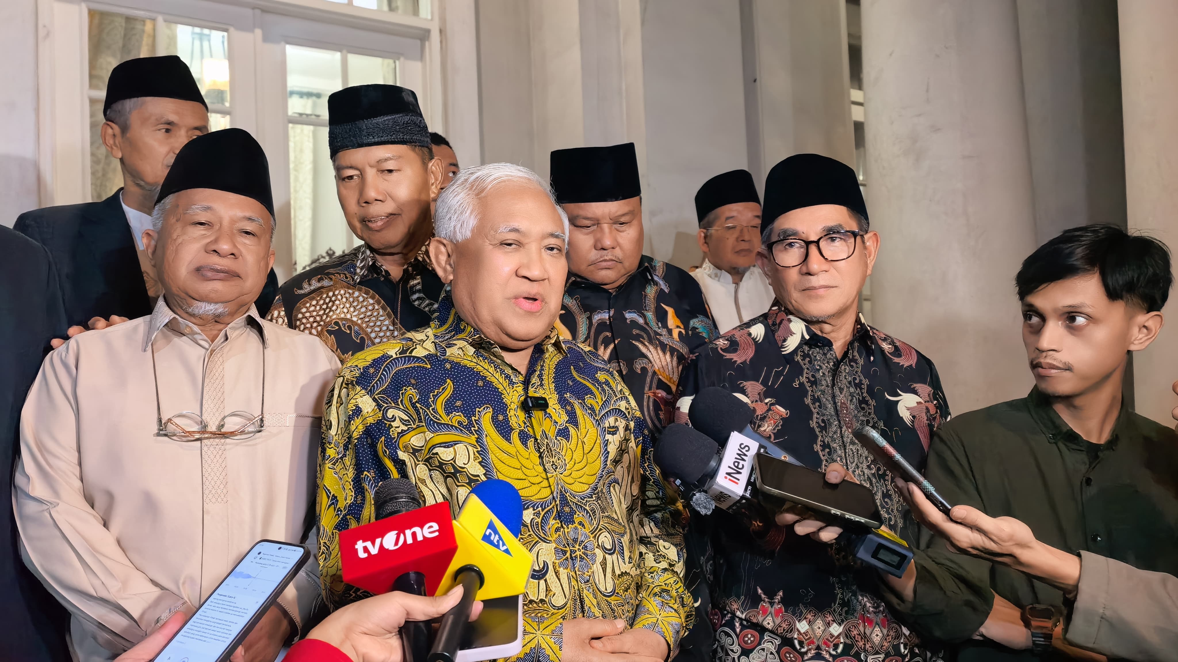 Juru bicara pertemuan Din Syamsuddin. (BeritaNasional/istimewa)