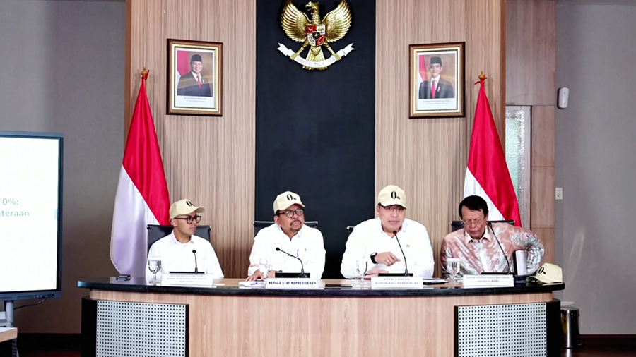Pemerintah resmi meluncurkan Buku Saku 0%. (Foto/Badan Komunikasi Pemerintah RI).
