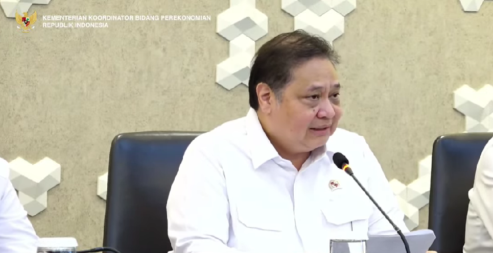 Menteri Koordinator Bidang Perekonomian, Airlangga Hartarto. (Foto/tangkapan layar)