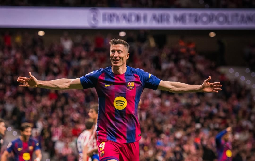 Penggawa Barcelona Robert Lewandowski. (Foto/Instagram rl9)