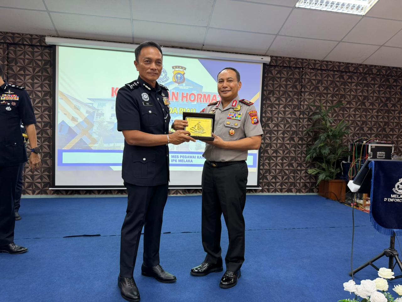 Perkuat Kerja Sama RI-Malaysia, Polda Riau Fokus Berantas Narkotika dan Terorisme. (Foto/Polda Riau)