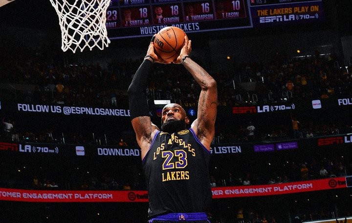 Megabintang La Lakers LeBron James. (Foto/NBA)