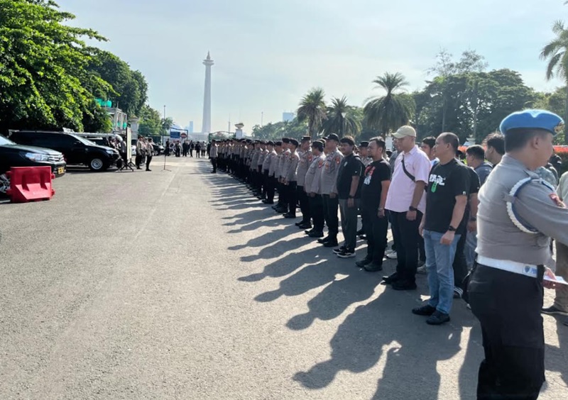 Demo BEM UI di Gambir Jakpus (Beritanasional/Bachtiar)