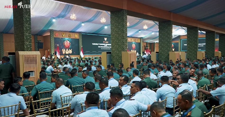 Prabowo Beri Taklimat di Apel Dansat TNI 2026 di Unhan. (Foto/istimewa)