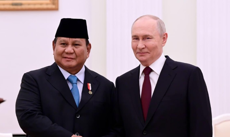 Presiden Prabowo kunjungi Putin (Foto/Setpres)