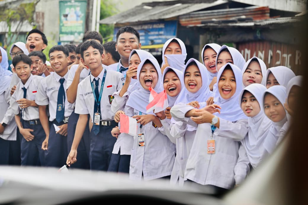 Siswa SMAN 1 Cilacap. (Foto/doc. Setpres)