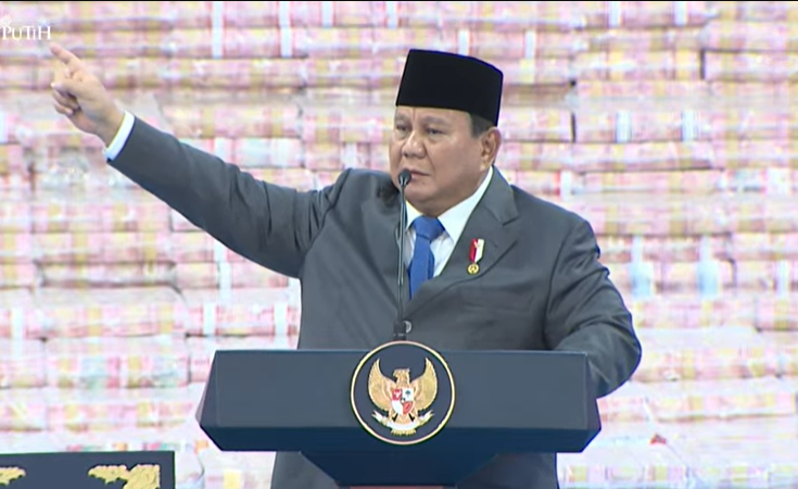 Presiden Prabowo Subianto di Kejagung. (BeritaNasional/YT Setpres)