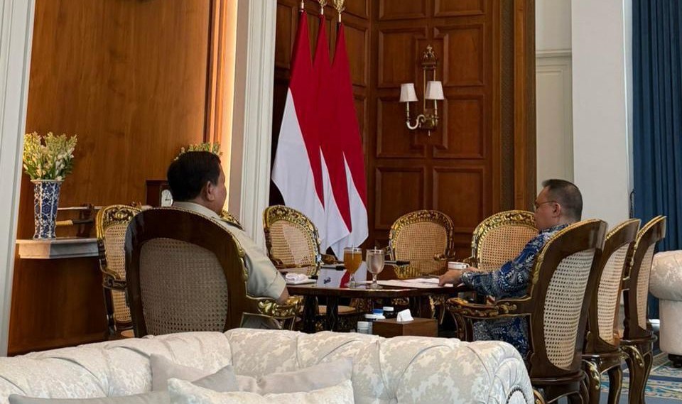 Presiden Prabowo Bertemu dengan Wakil Ketua DPR Sufmi Dasco Ahmad. (Foto/BPMI)