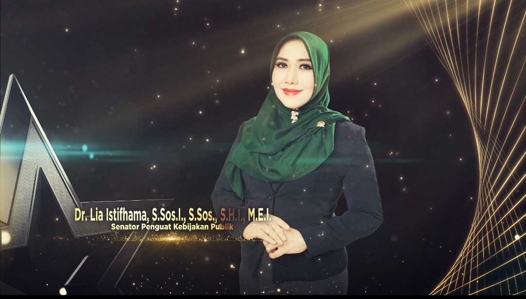 Anggota DPD RI asal Jawa Timur, Lia Istifhama, meraih penghargaan KWP Award. (Foto/istimewa)