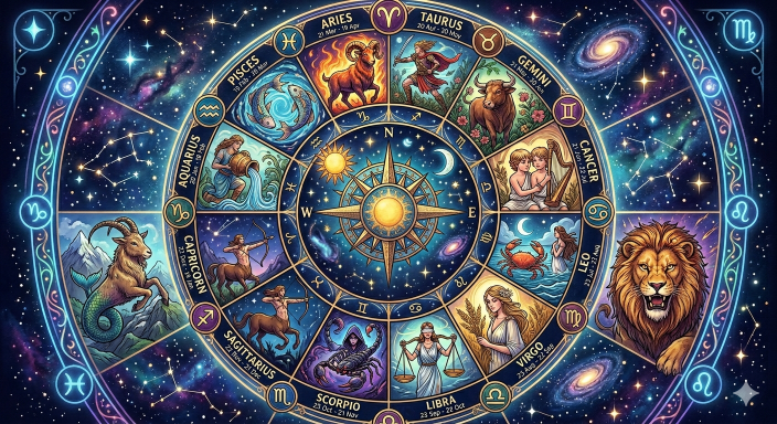 Zodiak hari ini. (BeritaNasional/Gemini AI-Kiswondari)