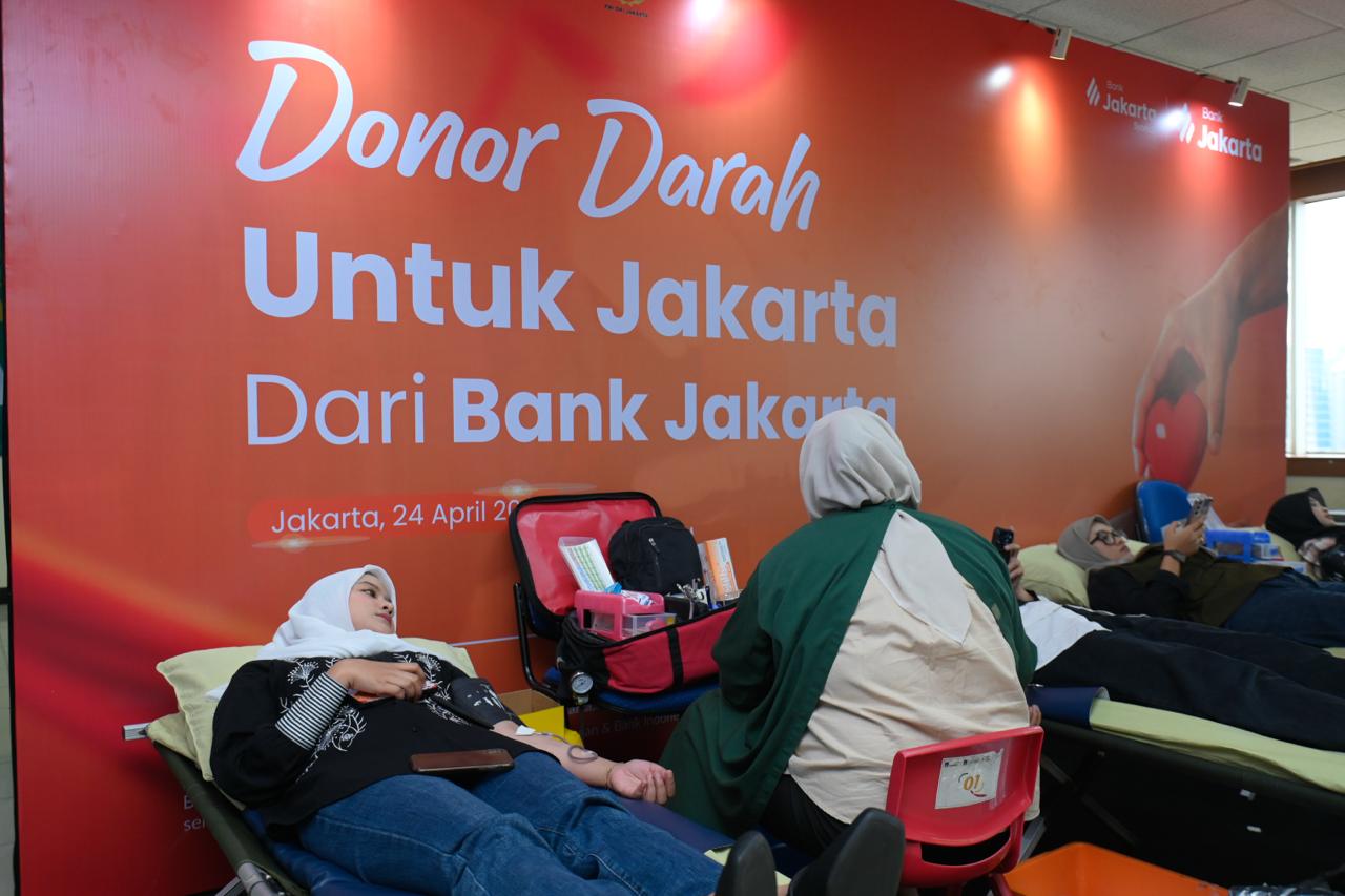 Rayakan HUT ke-65, Bank Jakarta Perkuat Aksi Sosial Lewat Donor Darah. (Foto/istimewa)