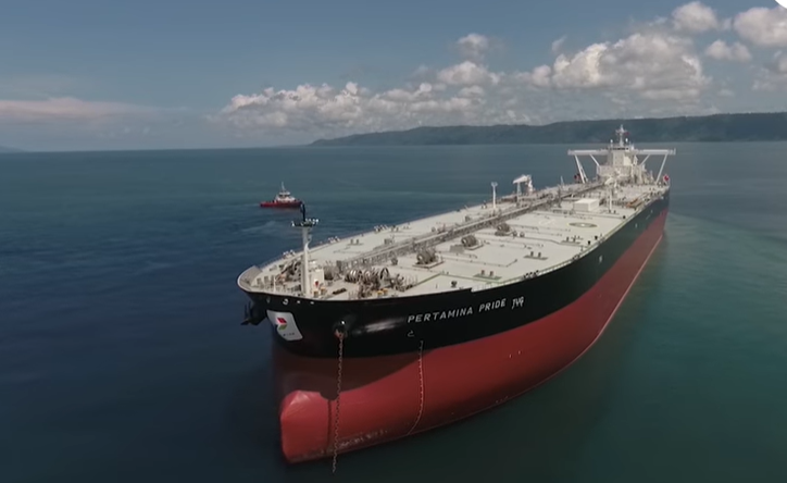 Kapal tanker Pertamina, Pertamina Pride. (BeritaNasional/YT Pertamina)