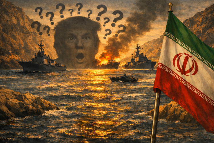 Ilustrasi perang Iran vs AS (Foto/Copilot AI)