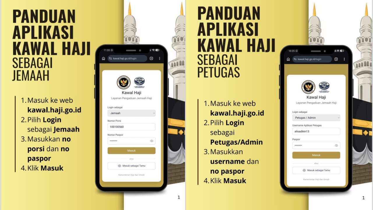 Aplikasi Kawal Haji. (Foto/Dokumentasi Kemenhaj)