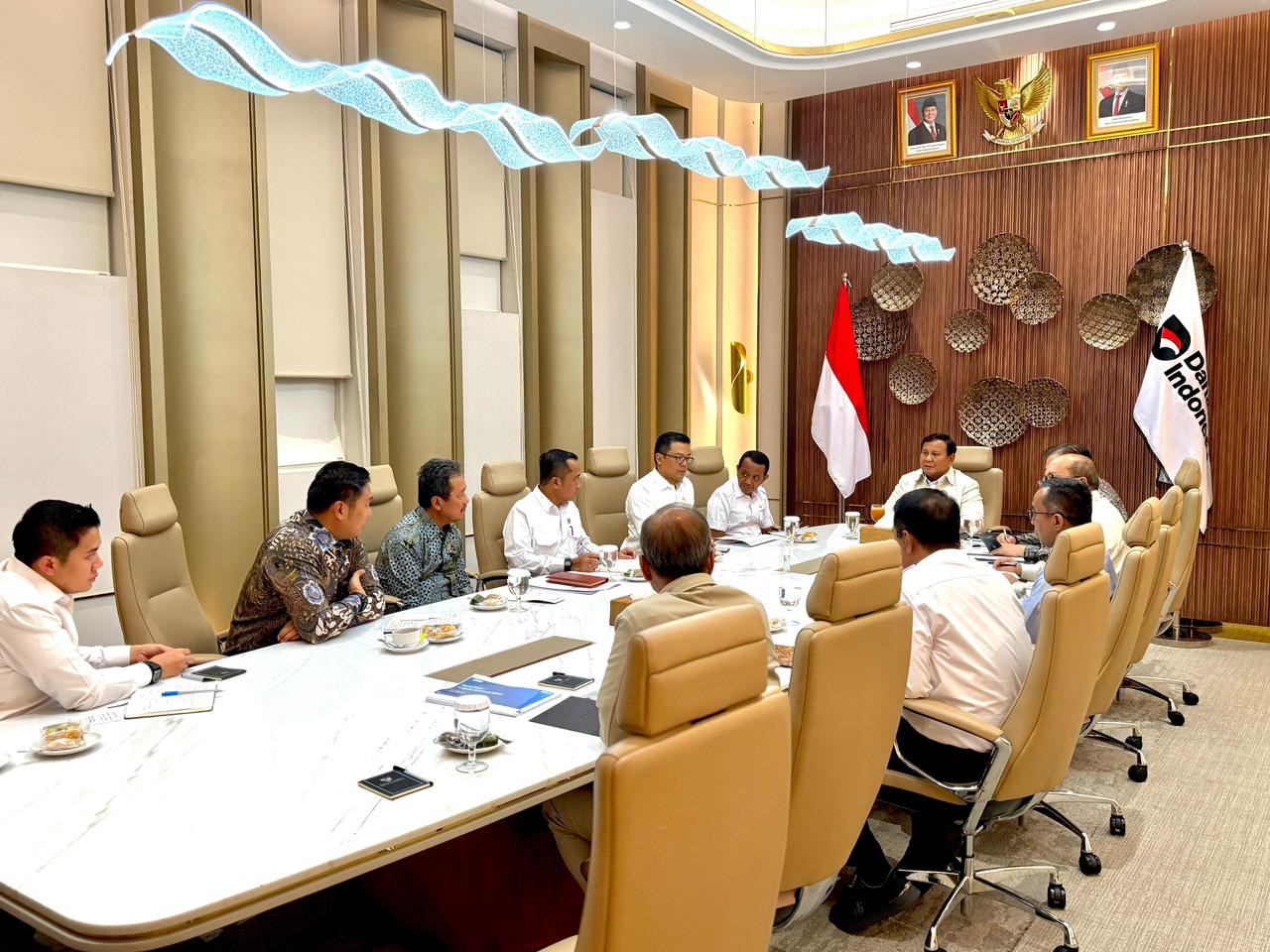 Presiden Prabowo Subianto menggelar ratas. (Foto/BPMI)