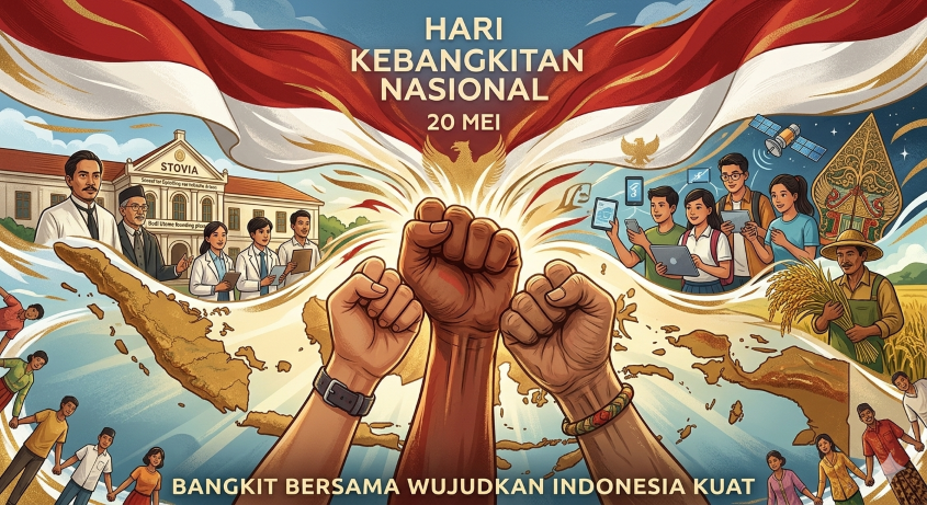 Peringatan 20 Mei - Hari Kebangkitan Nasional (Harkitnas). (BeritaNasional/Gemini AI)