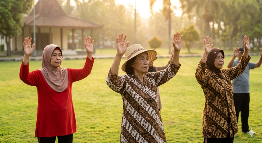 Peringatan 29 Mei - Hari Lanjut Usia Nasional. (BeritaNasional/Gemini AI)