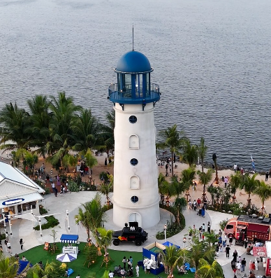 Destinasi wisata keluarga baru di Jabodetabek - Land's End PIK 2. (BeritaNasional/IG Lands End PIK)
