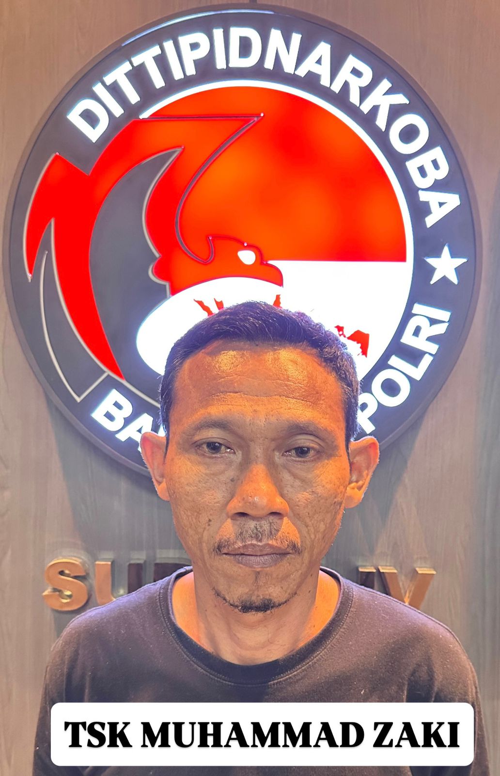 Tersangka buron narkoba Muhammad Zaki. (BeritaNasional/Bachtiarudin)