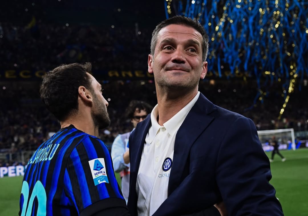 Pelatih Inter Milan Cristian Chivu (kanan) saat membawa Inter meraih scudetto ke-21. (Foto/Instagram Inter)
