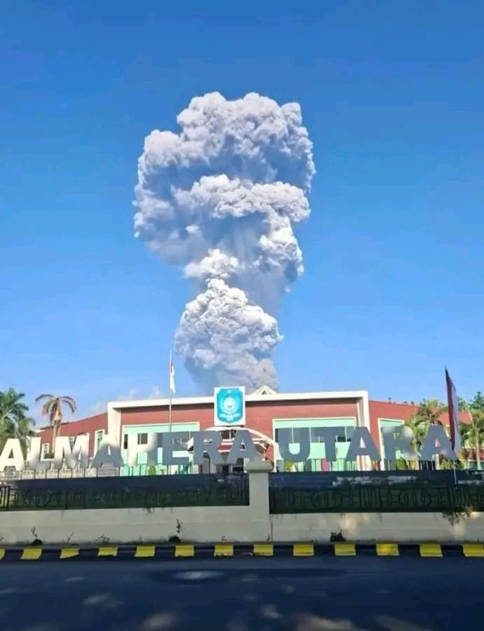 Erupsi Gunung Api Dukono Gunung Dukono. (Foto/BNPB)