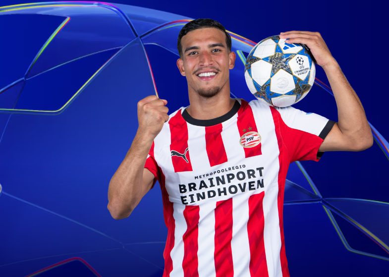 Winger PSV Eindhoven, Couhaib Driouech. (foto/doc. UEFA)