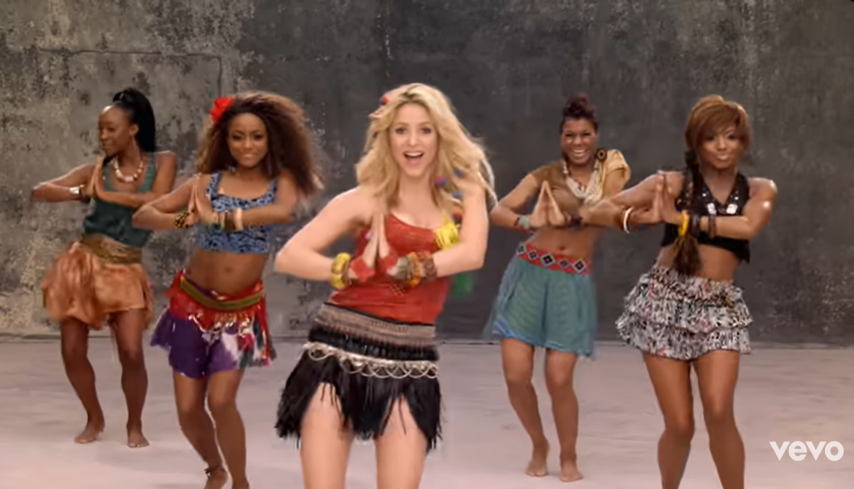 Waka Waka (This Time for Africa) - Shakira feat. Freshlyground, lagu Piala Dunia 2010. (BeritaNasional/YT Shakira)