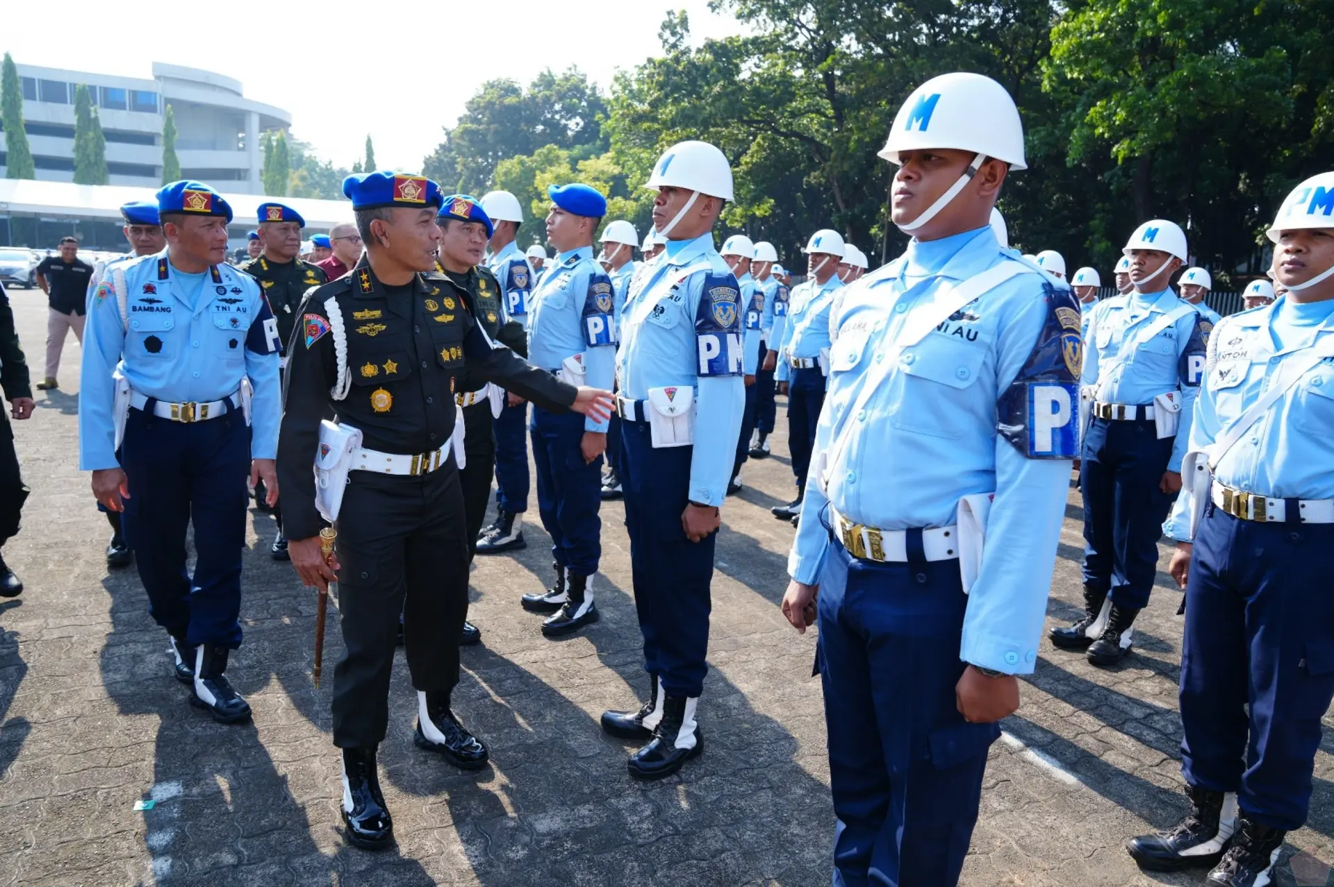 Peringatan 11 Mei - Hari POM TNI, Apel POM TNI. (BeritaNasional/Puspen TNI)