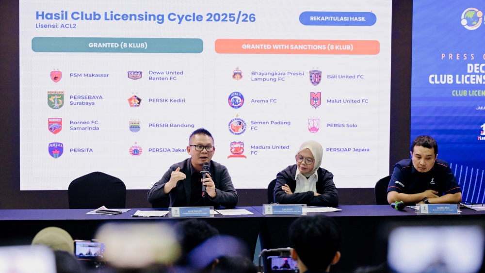 I.League Umumkan Hasil Club Licensing Cycle 2025/26. (Foto/i.league)