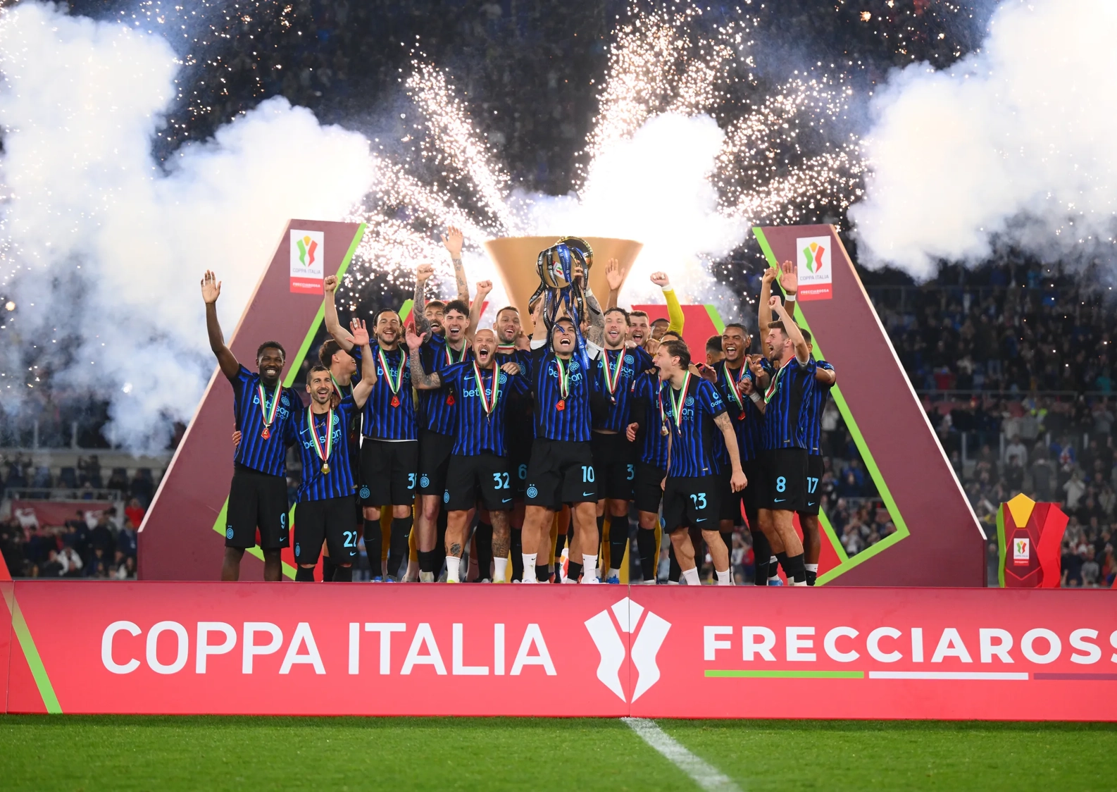 Inter Milan Juara Coppa Italia Usai Taklukkan Lazio 2-0 di Olimpico. (Foto/Inter Milan)