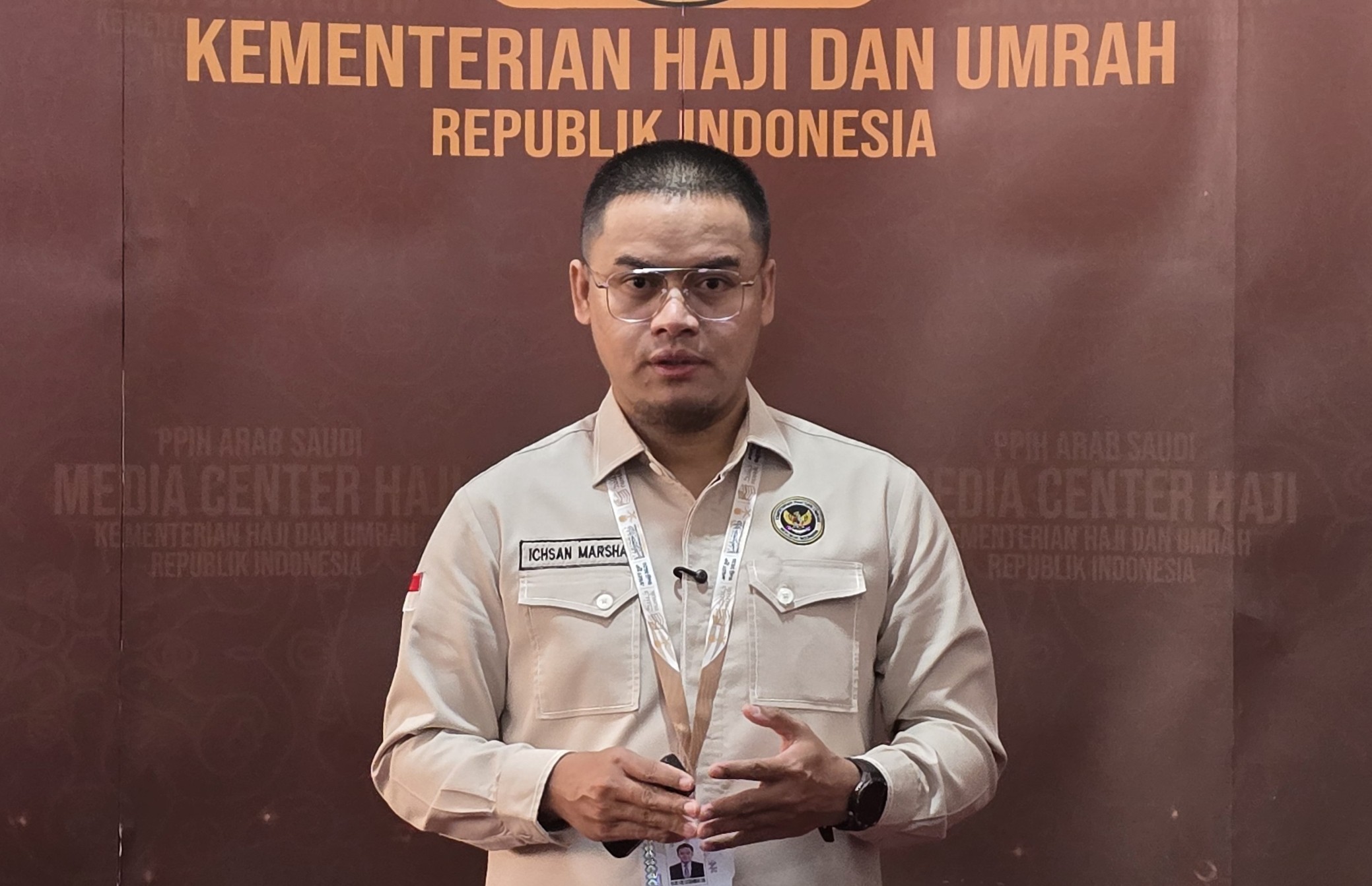 Juru Bicara Kementerian Haji dan Umrah, Ichsan Marsha. (Foto/Kemenhaj)